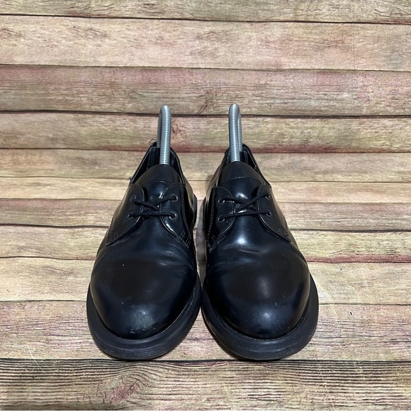Dr. Martens Nlack Patent Leather Brook Low Boots - Picture 5 of 9